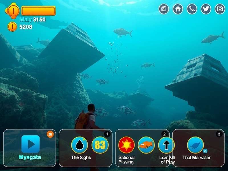 Marine Secrets India features showcase with multiple gameplay elements